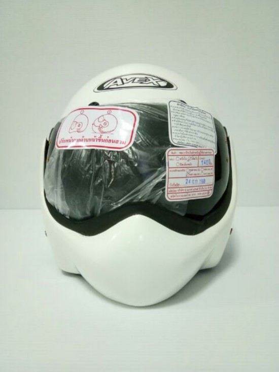 🔥หมวกกันน็อคTOPGUN สีขาวเงา