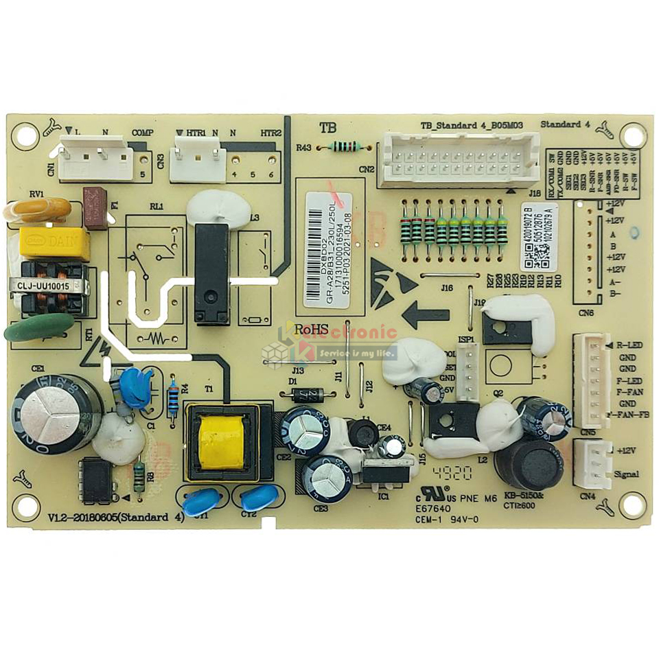 แผงบอร์ดตู้เย็นTOSHIBA(โตชิบา)รุ่น GR-A28KS/GR-A28KU/GR-B31KU-อะไหล่ใหม่แท้บริษัท-ใช้ได้กับทุกรุ่นที่ทางร้านระบุไว้