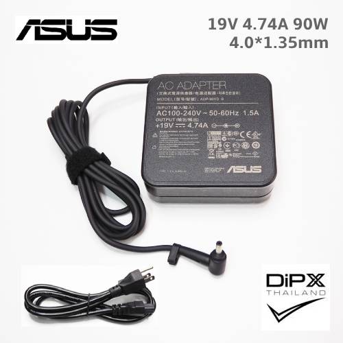 Adapter ASUS 19V 4.74A 90W (4.0x1.35mm) Slim สินค้าใหม่แท้ แถมสายไฟ