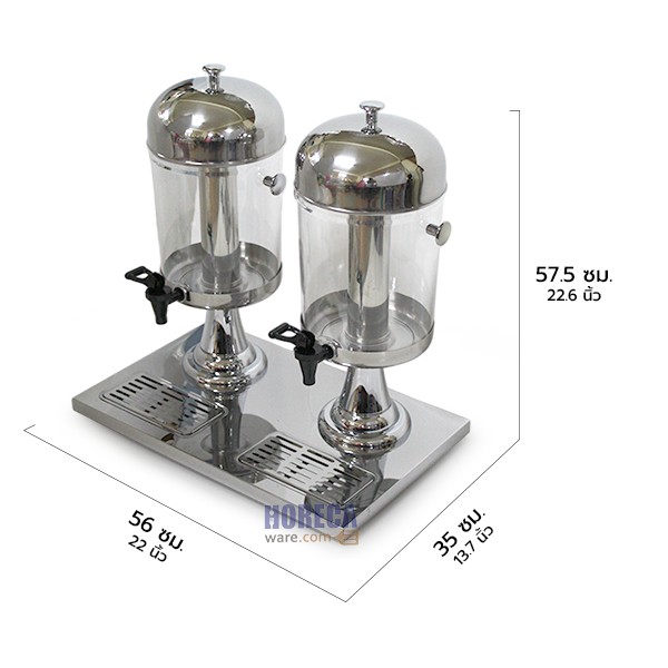 ที่กดน้ำอเนกประสงค์-แบบเงิน แบบสองหัว 12ลิตร ทวินฟิช
