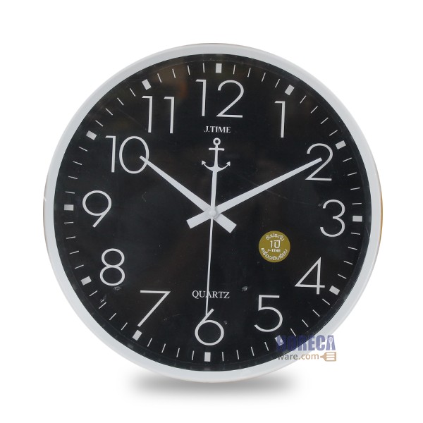 14" wall clock, no edge, assorted colors, Jettime brand