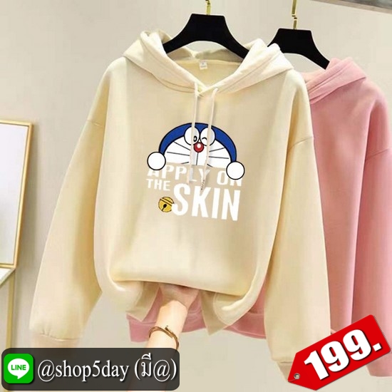 🔥 เสื้อกันหนาวมีฮูด DORAEMON เสื้อผู้หญิงและผู้ชายน่ารักสุดๆ ‼️