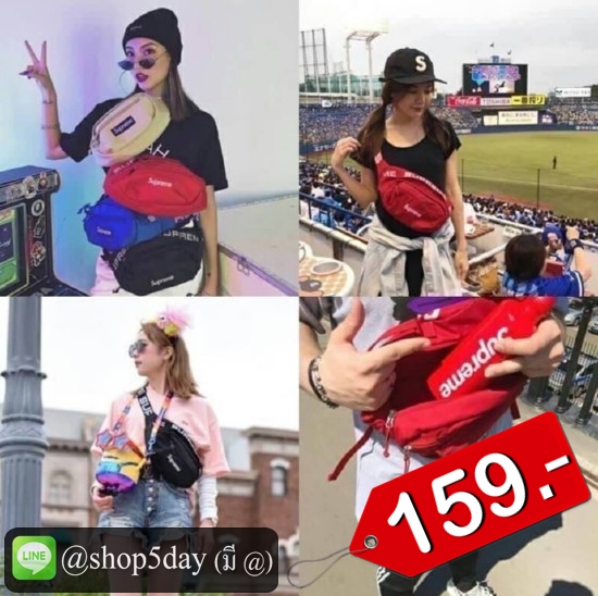 🔥กระเป๋าแฟชั่น กระเป๋าคาดอก Supreme No.B33001