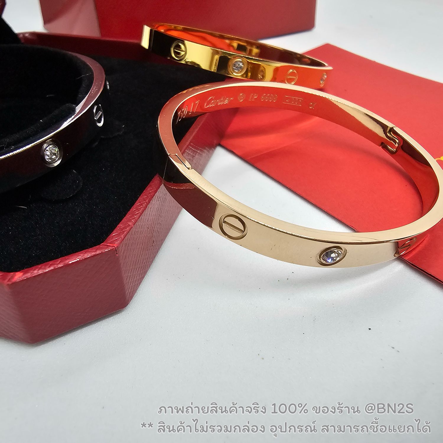 สีเงิน | กำไลคาเทีย CARTIER LOVE BRACELET WITH DIAMONDS ขนาด 4/6 มม. สีเงิน ทอง พิงค์โกลด์ กำไลสลับเพชร รุ่น เลิฟ งานสวย ปั๊มด้า =