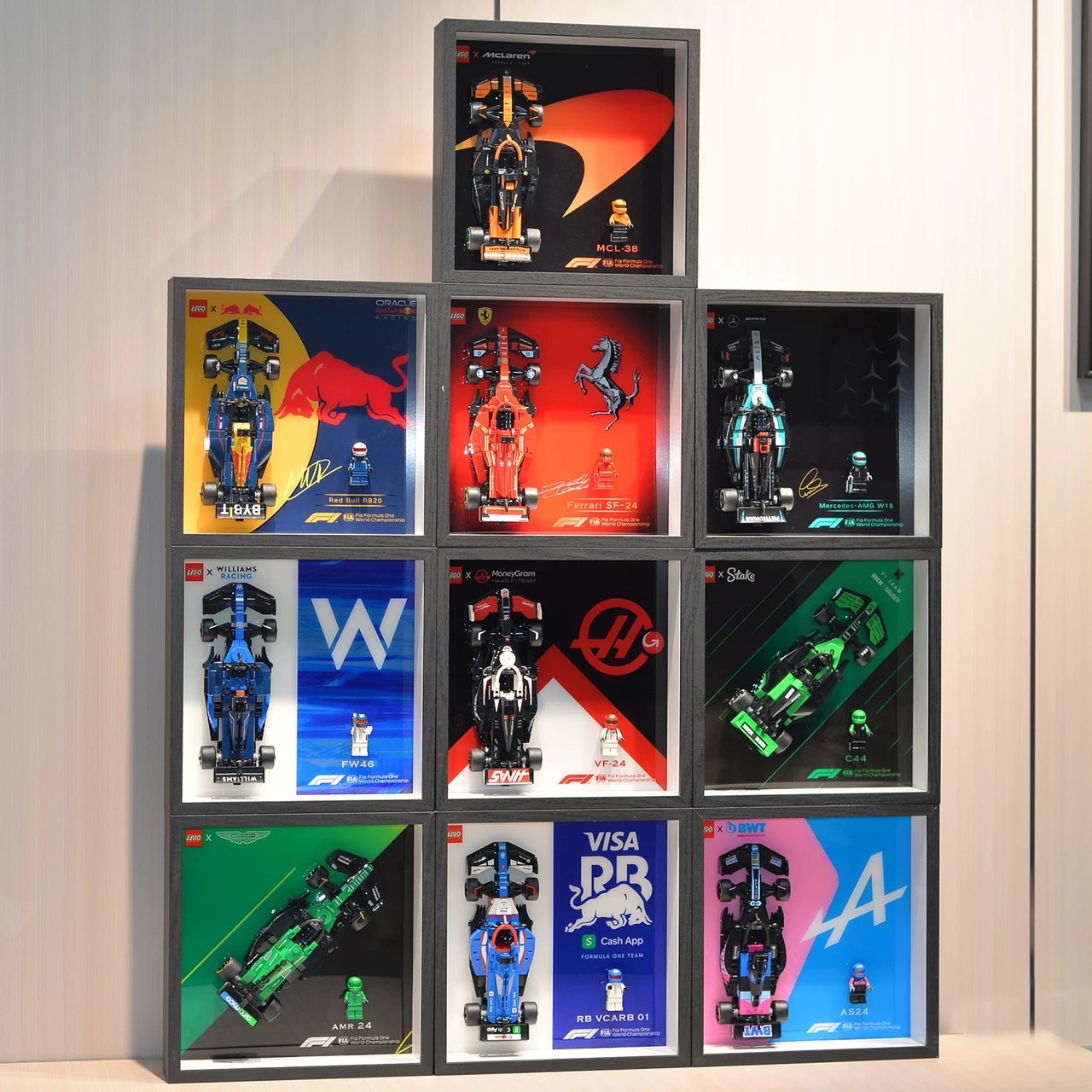 Display frame สำหรับ LEGO Speed Champion F1 1 คัน