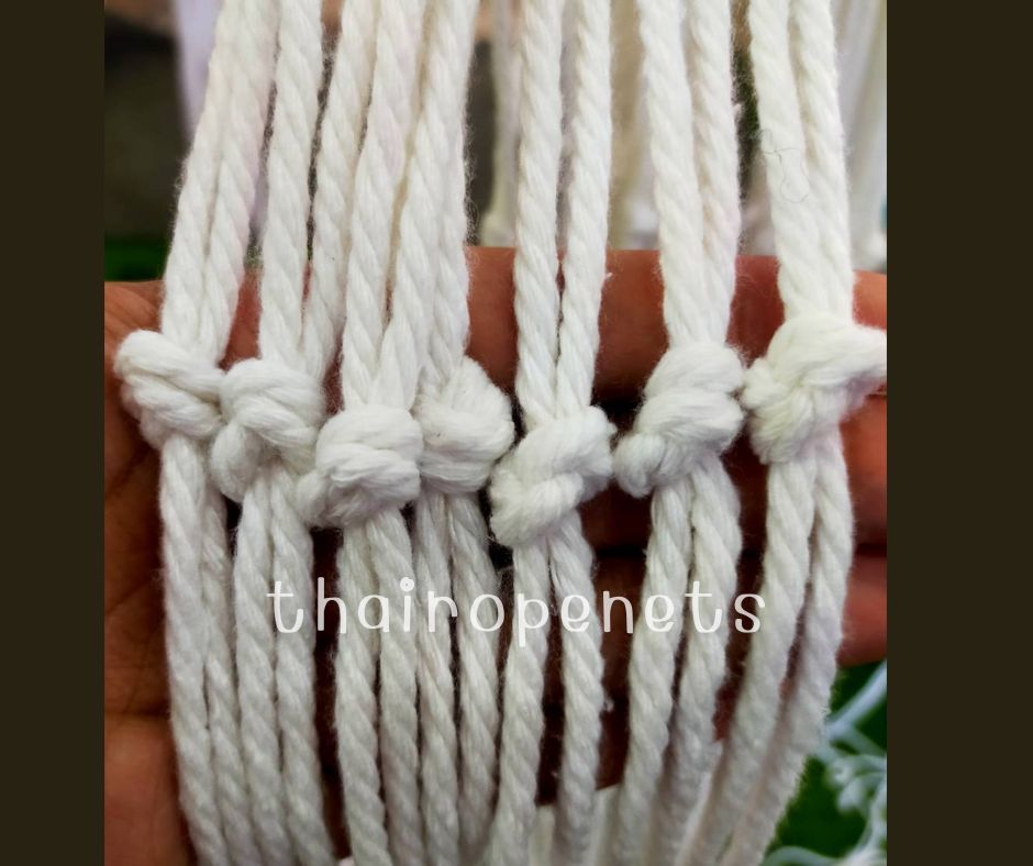 ตาข่ายปิดท้ายตู้คอนเทนเนอร์ ContainerNet ตาข่ายสีขาว เชือกคอตตอน cotton ตาข่ายเส้นใยเหนียวหนา ทนต่อแรงดึง ทนต่อแรงกระแทก