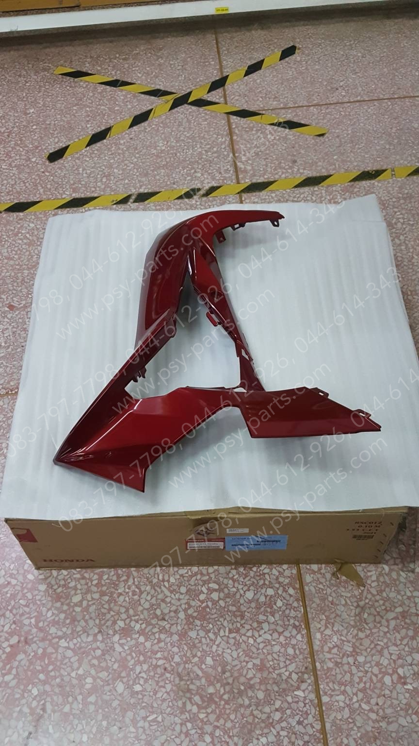บังลม-ซ้าย WAVE 125-I/18 แท้ๆ สีแดงเข้ม (R366) 64450-K73-T60ZG Honda