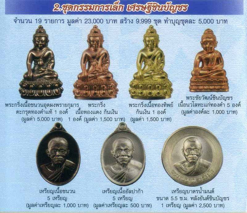 เหรียญบาตรน้ำมนต์ หลวงพ่อคูณ ปริสุทโธ วัดบ้านไร่ หลังยันต์ชินบัญชร "รุ่นคูณบารมี เศรษฐีชินบัญชร" เหรียญแยกจากชุดกรรมการเล็ก หมายเลข ๒๕๖