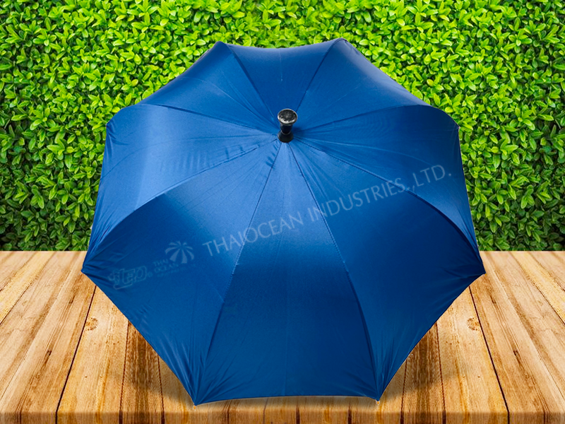 Leo ร่มยาวสปริงไม้เท้า ปลายกันลื่น ผ้า black uv กันรังสียูวี 99% ขนาด 24 นิ้ว