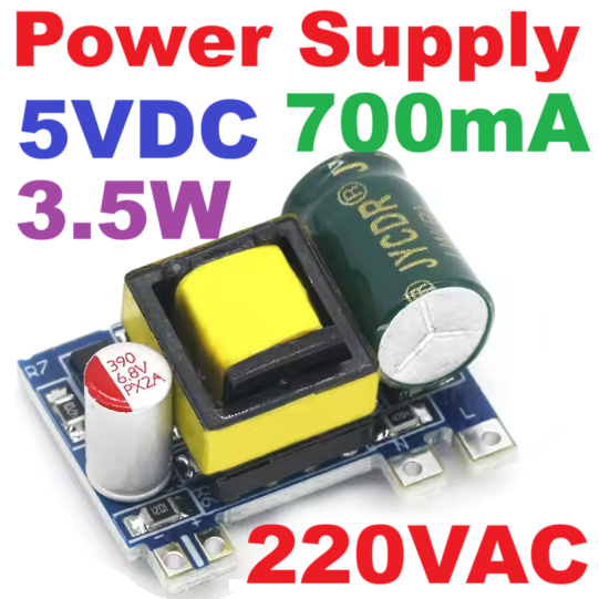 โมดูลแปลงไฟ 220v เป็น 5V700mA (3.5W) isolated switch power supply module AC-DC buck step-down module 220V turn 5V