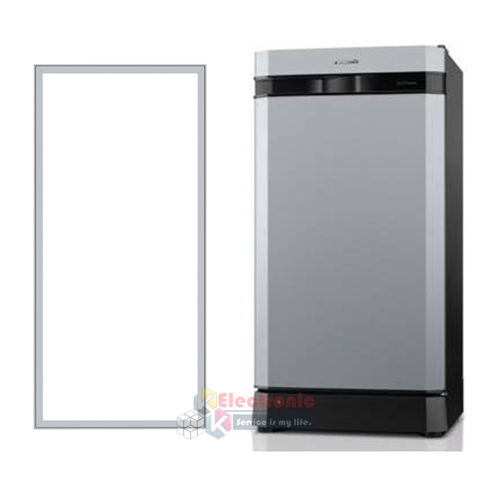 ขอบยางประตูตู้เย็น Panasonic-(พานาโซนิค)สำหรับรุ่น_NR-AH182/NR-AH183/NR-AH184/NR-AH185/NR-AH186/NR-AH188_อะไหล่แท้ ใส่ง่าย ขนาด 53*103 เซนติเมตร-ขอบยางแบบศรกดตามร่อง