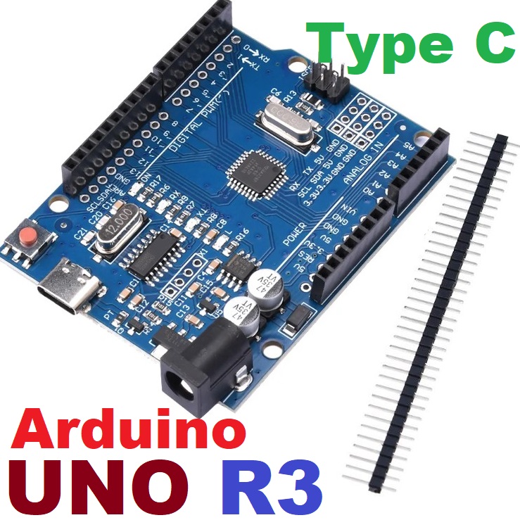Arduino UNO R3 USB Type-C Development Board ATmega328P CH340 With Straight Pin Header