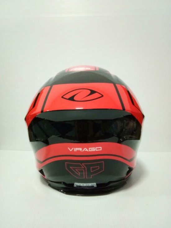 🔥หมวกกันน็อค REAL HORNET VIRAGO สีส้มดำ