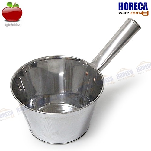 Large stainless steel porridge pot/soup pot, 8 inches, apple