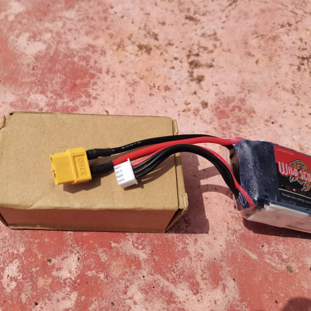 แบตเตอรรี่ Wild scorpion 11.1V 1500MAH 30C 3S LiPo Battery TX60