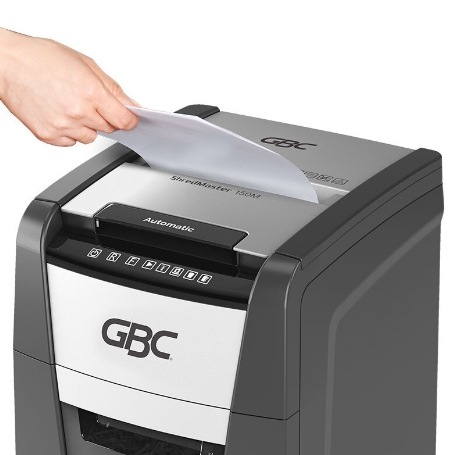 เครื่องทำลายเอกสารเครื่องย่อยเอกสารยี่ห้อGBC รุ่นAUTO+ 225M ทำลายเอกสารช่องอัตโนมัติครั้งละ 225แผ่น