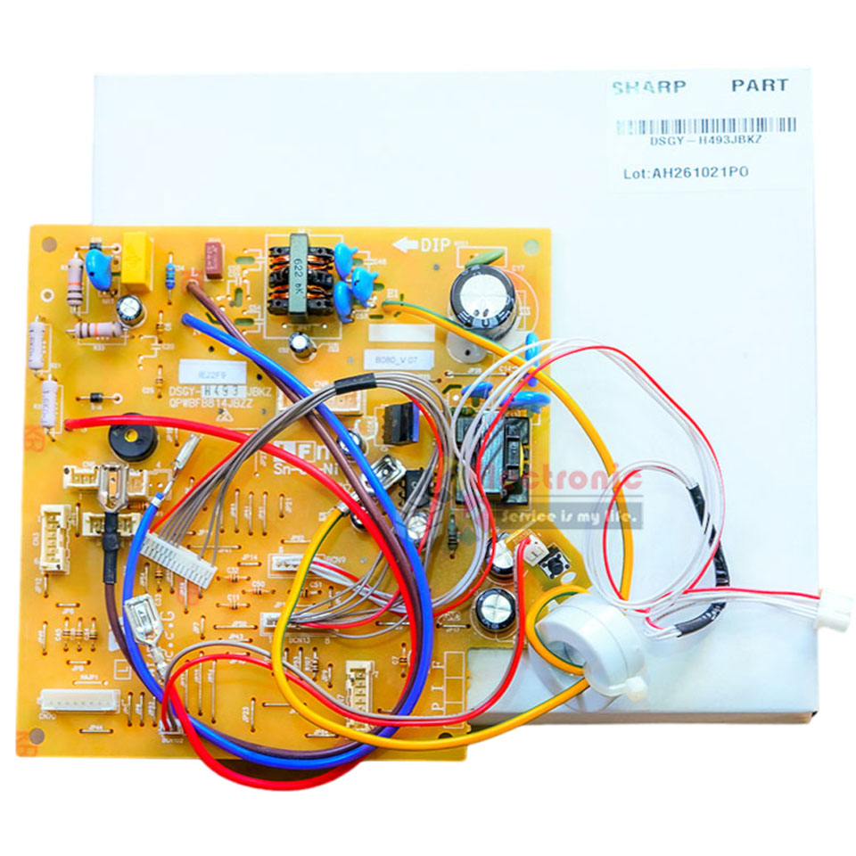 แผงบอร์ดควบคุมแอร์คอยเย็นSHARP-ชาร์ป รุ่น AH-XP18WHB-อะไหล่ใหม่แท้บริษัท