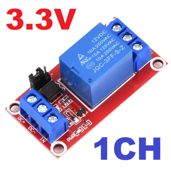 Relay 3.3V 1 Channel Relay Module with Optocoupler Support High and Low Level Trigger Relay 3V
