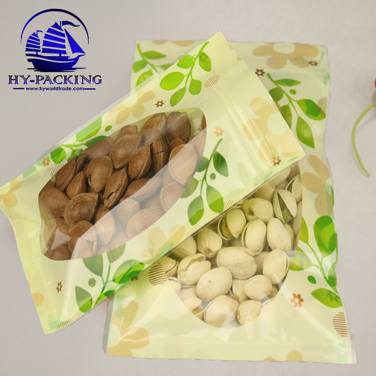 ถุงซิปล็อค พิมพ์ลายดอกไม้ ก้นแบน ********(1 แพคมี 50 ซอง)********