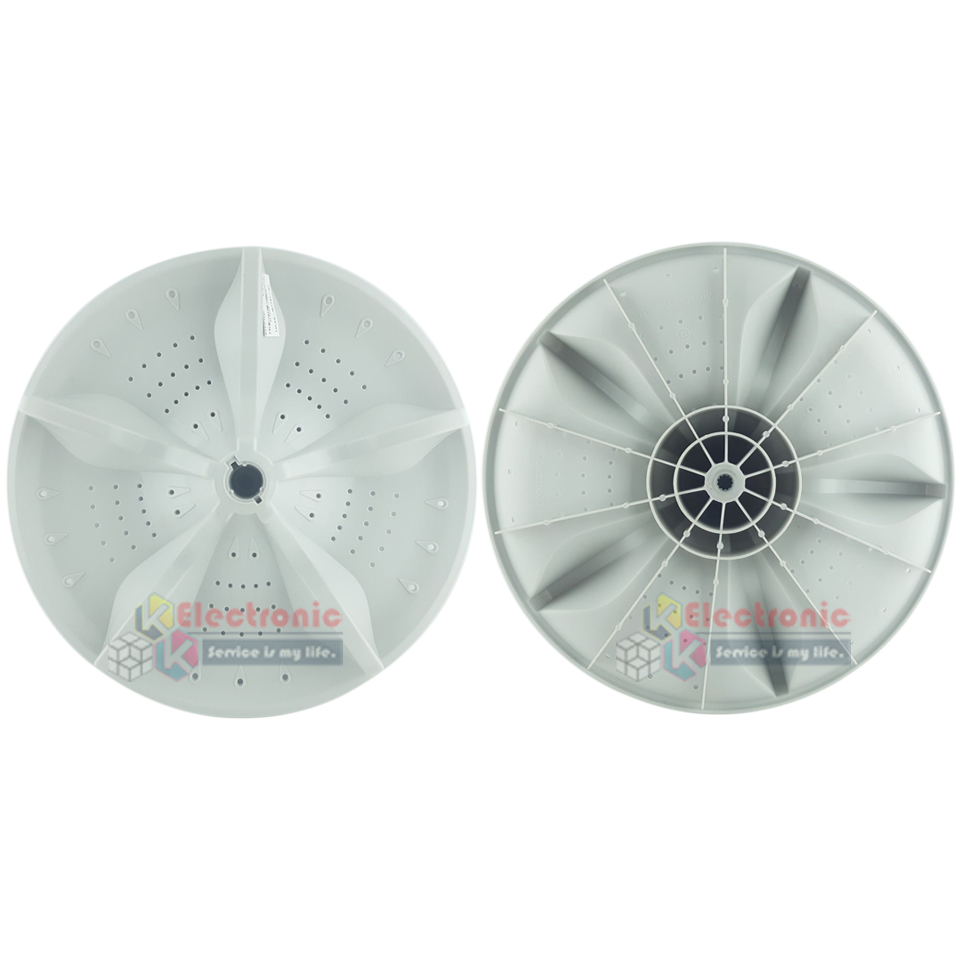 ใบพัดซักเครื่องซัก SHARP-ชาร์ป รุ่น ES-W119T-SL ขนาด 39 เซนติเมตร รูแกน 11 ฟันเฟือง_อะไหล่แท้ สามารถใช้กับเครื่องซักผ้าทั่วไป