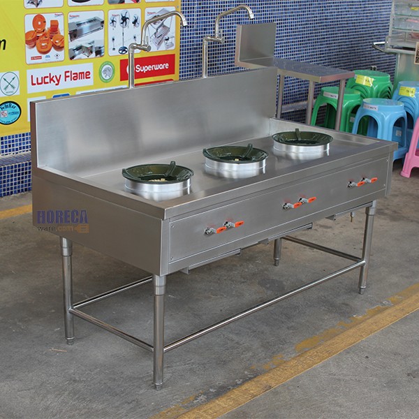 เตารางน้ำ KB5 3 หัวเตา ยาว 150x750x750+250 ตราแมสเตอร์แวร์