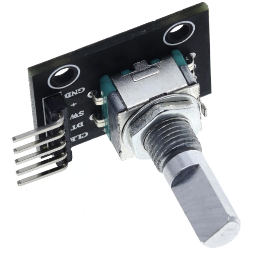 KY040 rotary encoder แกนยาว 20mm 360 degree development board rotary encoder module