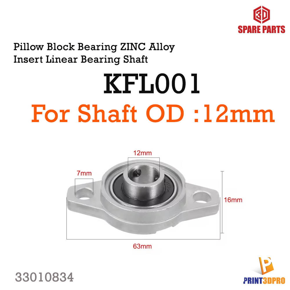 KFL08 KFL000 KFL001 KFL004 Pillow Block Bearing ZINC Alloy Insert Linear Bearing Shaft