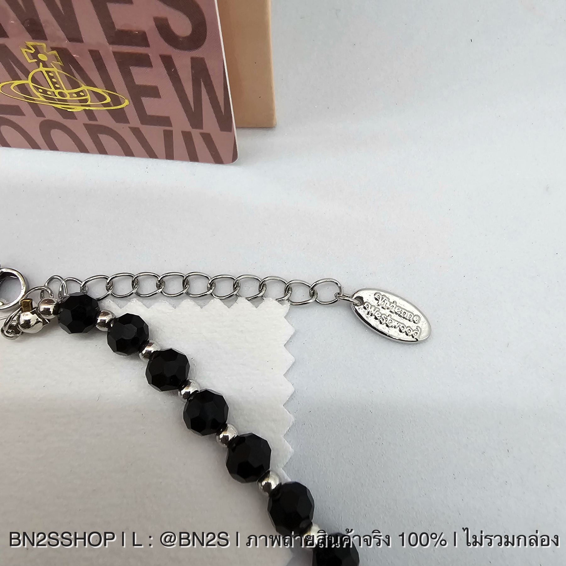 Vivienne Westwood Messaline Choker สร้อยคอจี้ดาวเสาร์ สีดำ หินสีดำ มาใหม่ งานสวย พร้อมส่งในไทย