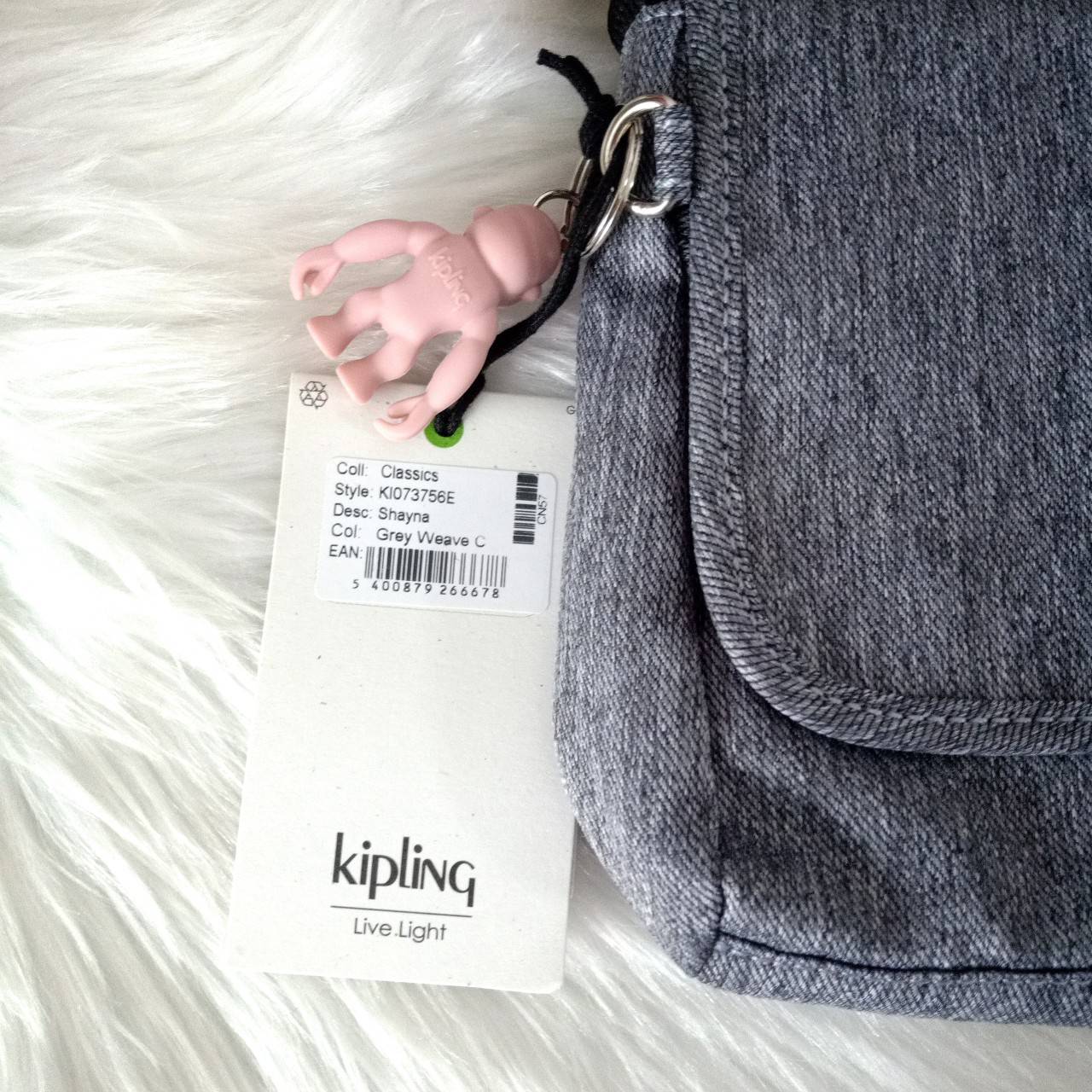 Kipling Shayna กระเป๋าสะพายไหล่ กระเป๋า ไนล่อน แท้