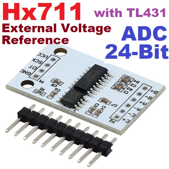 HX711 24-Bit ADC Module Onboard TL431 External Voltage Reference Dual-Channel Scales 24bit