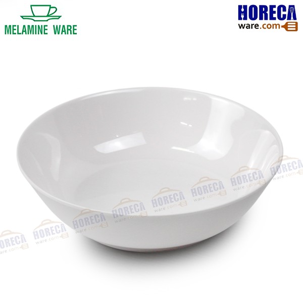 7.2-inch soup bowl, lotus leaf shape, white, Melamineware brand
