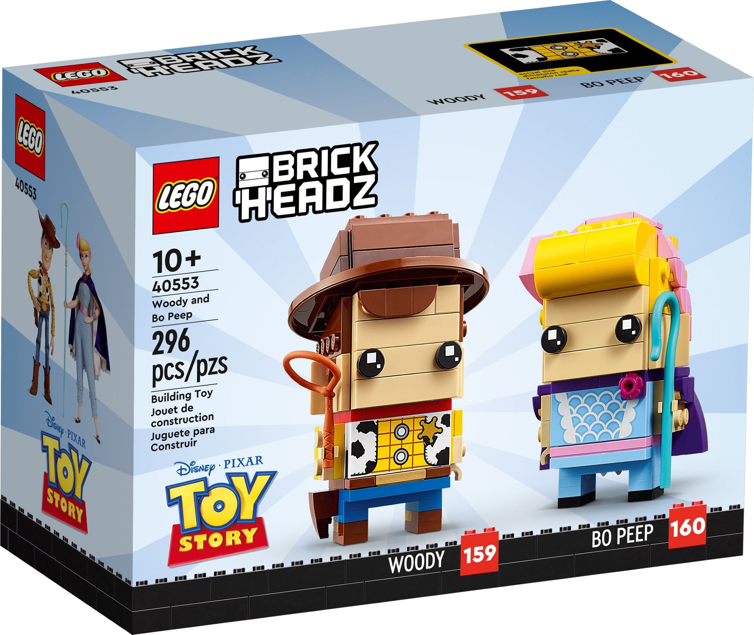 [Bundle] LEGO Brickheadz Toy Story 40553 Woody and Bo Peep + 40552 Buzz Lightyear (ได้ทั้ง 3 ตัว)