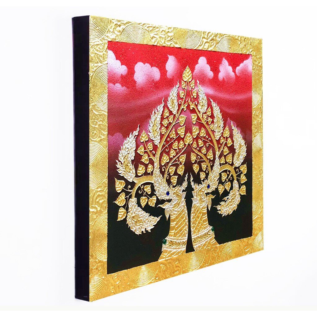 ภาพวาดต้นโพธิ์ A0215