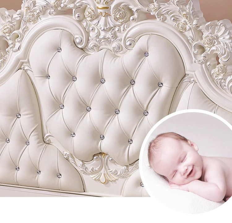 เตียงเจ้าหญิง เตียงหลุยส์ เตียงนอนหลุยส์ รุ่น Moon