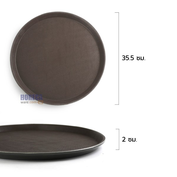 14 inch round non-slip tray, Thai melamine