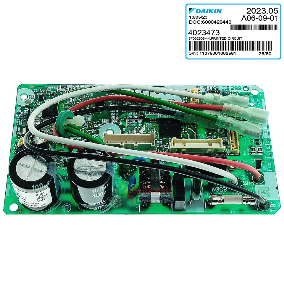 แผงบอร์ดแอร์คอยเย็นDAIKIN-ไดกิ้น รุ่น FTKC12TV2S-อะไหล่ใหม่แท้บริษัท #อะไหล่แอร์DAIKIN