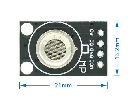 MP-2 เซ็นเซอร์แก๊ส ตรวจจับควันไฟ ก๊าซโพรเพน (C3H8) Smoke Gas Sensor Module Methane Liquefied Gas Combustible Gas Detection Probe MQ2 Mini Version