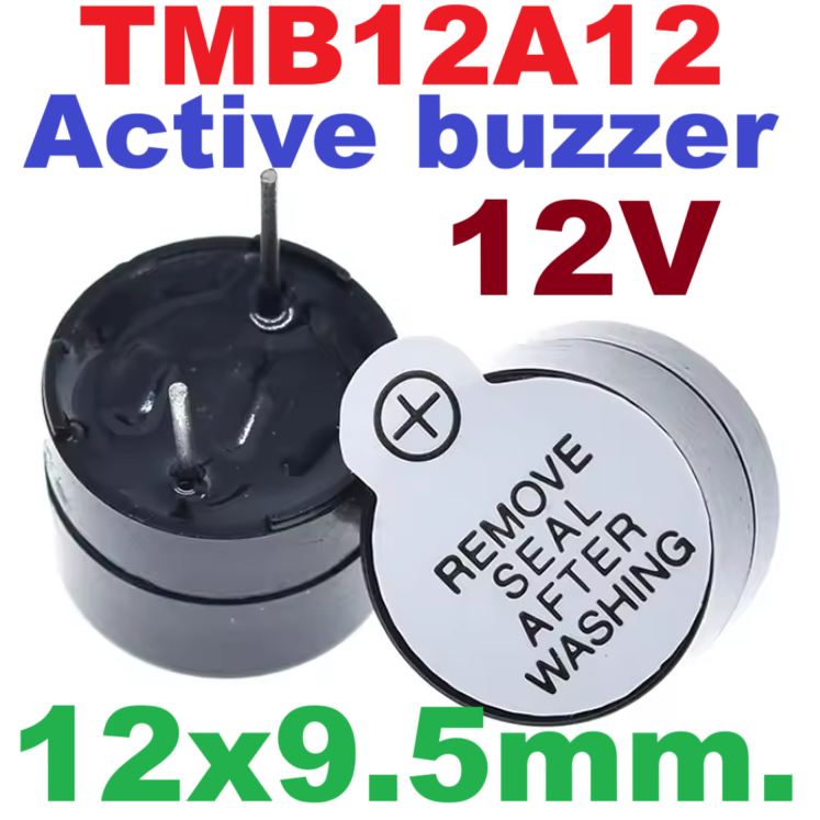 TMB12A12 12x9.5 mm.12V Active buzzer