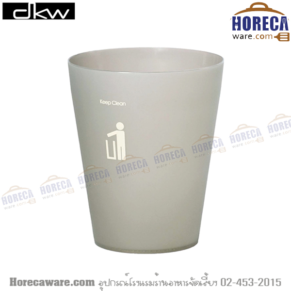 Gray round trash bin 4.5 liters Dai kyowa