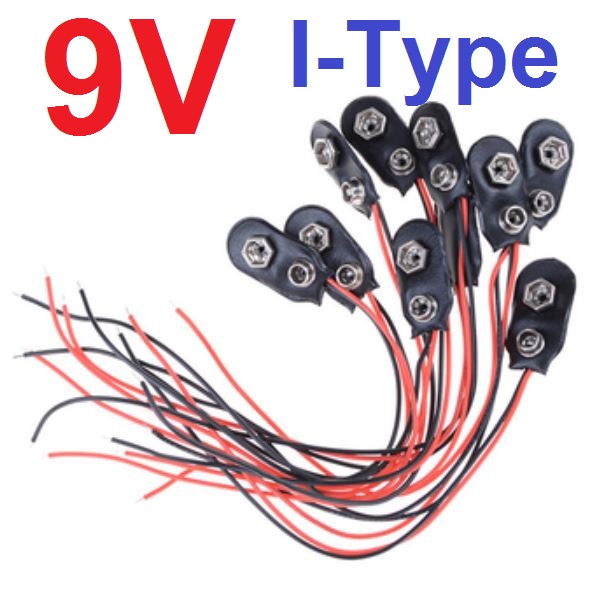 ขั้วถ่าน 9V ยาว 15 CM battery holder I-type 15CM line length