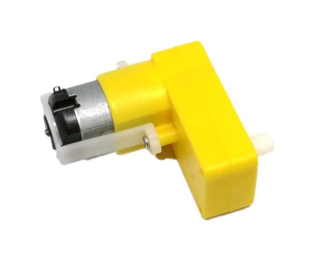 เกียร์มอเตอร์ 3-6V แบบตัวแอล แกน 1 ด้าน ทดรอบ 1:48 reduction motor robot car gear motor L-bend motor
