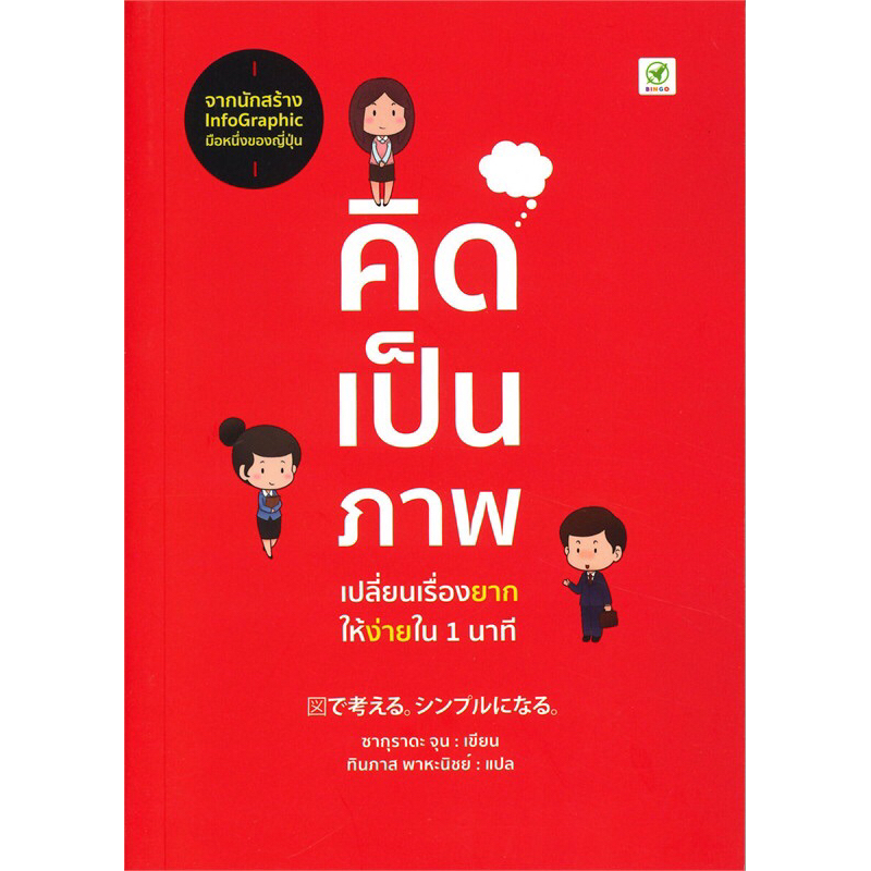 คิดเป็นภาพ เปลี่ยนเรื่องยากให้ง่ายใน 1 นาที /ผู้เขียน: ซากุราดะ จุน /สำนักพิมพ์: บิงโก(bingobook)