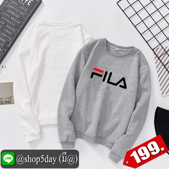🔥 FILA เสื้อแขนยาวยอดฮิต ใส่ได้ทั้งหญิงและชาย