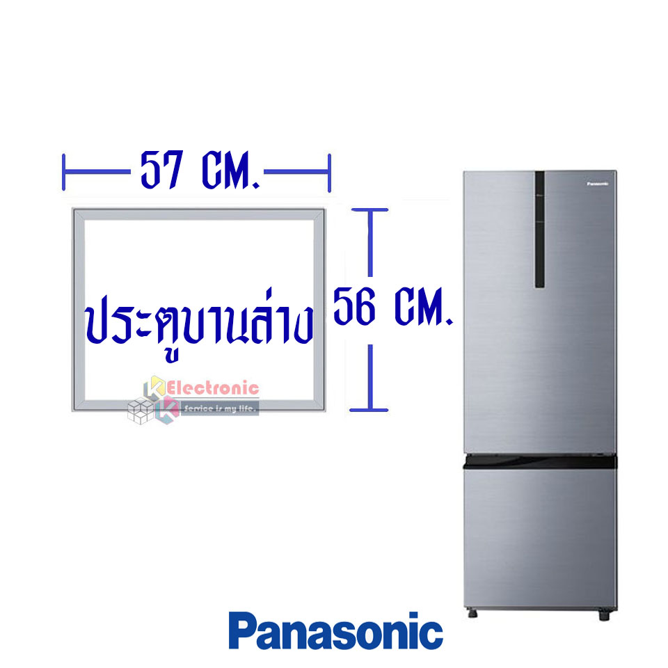 ขอบยางประตูตู้เย็น-PANASONIC(พานาโซนิค) รุ่น NR-BU342/NR-BU343/NR-BU344/NR-BR344/NR-BR347/NR-BR348/NR-BR349*อะไหล่แท้ ใส่ง่าย*ใช้ได้กับทุกรุ่นที่ทางร้านระบุไว้*