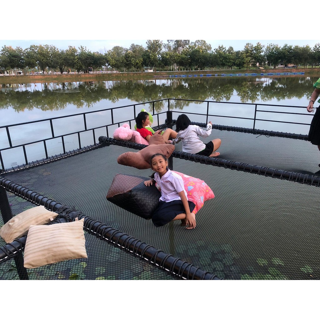 ตาข่ายชมวิว ตาข่ายนั่งเล่น ตาข่ายริมน้ำ ตาข่ายร้านอาหาร 💎แถมเชือกมัดติดตั้ง💎 มีหลายขนาดให้เลือก💎