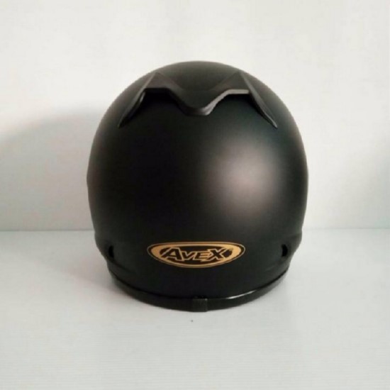 AVEX หมวกกันน็อคเต็มใบ ราคาถูก รุ่นXR ล้วน สีดำด้าน แว่นดำ