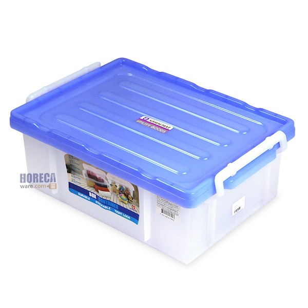 White opaque lid lock box, 9 liters, Sahachai Promotion