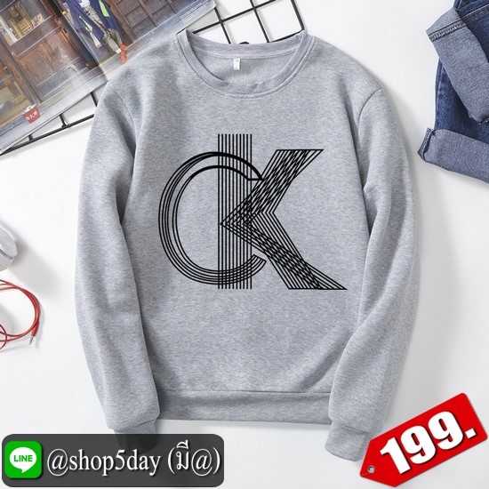 🔥 CK แบรนด์ชั้นนำ เสื้อกันหนาวแขนยาว (ไม่มีฮู้ด) ‼️