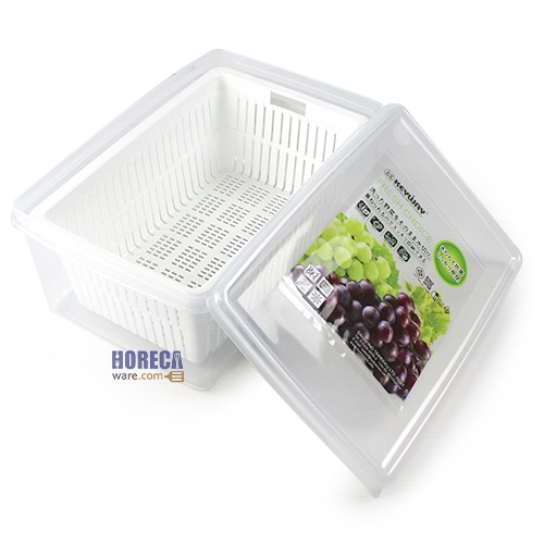 กล่องถนอมอาหาร + ตะแกรง 6.2 ลิตร ตราคีย์เวย์