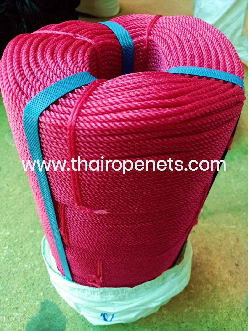 เชือกไนล่อนสีชมพู เกรด A เบอร์ 4 พร้อมส่ง ยาวม้วนละ 200 ม.